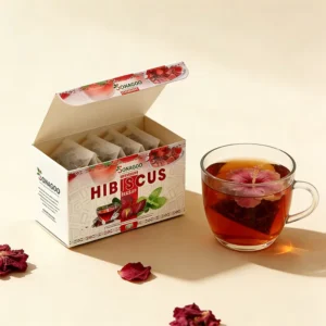 Custom Folding Gift Cardboard Box Eco Friendly Recyclable Food Grade Tea Coffee Hibiscus Tea Bag Packaging Boxes With Logo