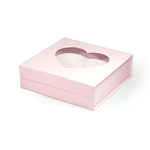 Custom Folding Magnetic Rigid Cardboard Gift Box with Clear Window