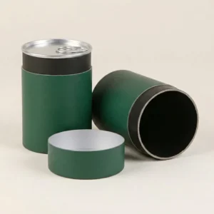Custom Food Grade Aluminum Foil Lined Matcha Tin Canister with Air Tight Seal OEM Bulk
