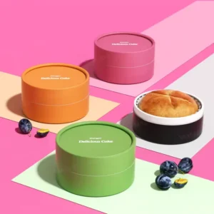 Custom Food-Grade Kraft Paper Tube Packaging for Cake, Dessert, and Cheesecake