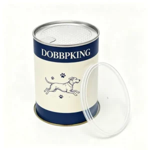 Custom Food Grade Kraft Tube Aluminium Seal Airtight Pet Food Canister for Premium Dog Snack