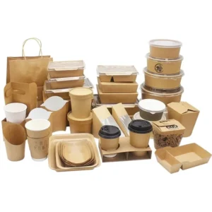Custom Food-Grade Oil-Proof Kraft Paper Box for Coffee, Salad, Chicken, or Hamburgers
