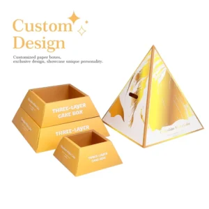 Custom Food-Grade Paper Box for Chocolate, Bread, Pastry, Cake, Dessert, and Macaron Packaging with Logo