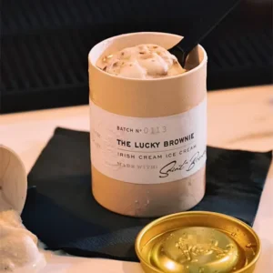 Custom Food Grade Paper Cylinder Ice Cream Container with Tin Lid