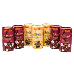 Custom Food-Grade Paper Tube Packaging for Granola and Cereal, Canister