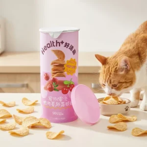 Custom Food Grade Recyclable Airtight Paper Tube Cardboard Composite Can for Snack Pet Food Potato Chips