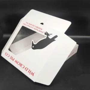 Custom Food Grade Recyclable Disposable Paper Box with Clear Window for Meat and Sushi