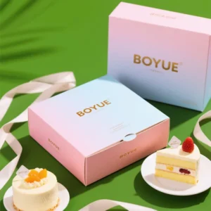 Custom Food Packaging Paper Box for Cake, Tea, and Snacks with Colorful Printing
