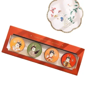 Custom Food Paper Packaging Box for Bread, Biscuit, and Mooncake with Embossed Logo