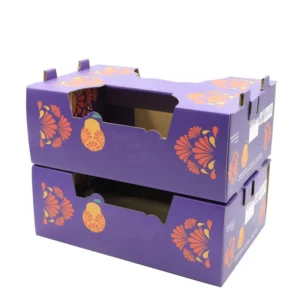 Custom Fruit Carton Corrugated Packaging Boxes, Printed Fruit Paper Boxes