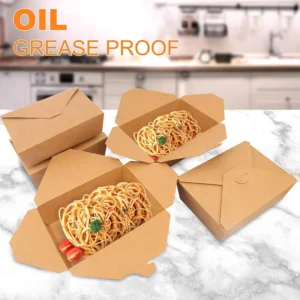 Custom Full-Color Printed Eco-Friendly Kraft Paper Food Packaging Box for Bakery