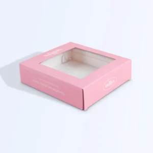 Custom Gift Box Packaging Paper Box with Clear PVC Window Kraft Shipping Express Corrugated Boxes