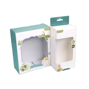 Custom Gift Paper Box with Transparent Window and Color Printing