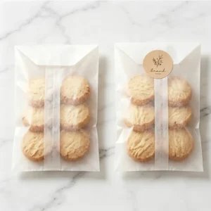 Custom Glassine Wax Paper Bags Flat Semi-Clear Envelopes for Shop Retail Candles Candies Cookie Packaging