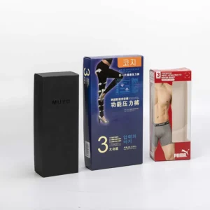 Custom Glitter UV-Coated Matte-Laminated Offset Printed Foldable Cardboard Box for Clothing and Socks