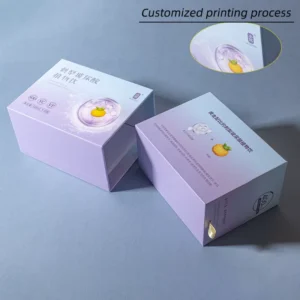 Custom Glossy-Laminated Cardboard Drawer Box for Drinks and Health Supplements with Lined Partitions