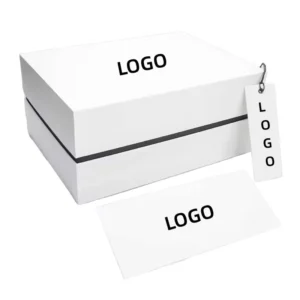 Custom Grey Board Rigid Cardboard Gift Boxes with White Removable Lid, Recyclable, 2mm Thickness, Square