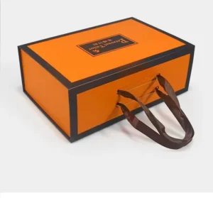 Custom Handmade Folding Gift Box with Magnetic Lid and Handle for Candles and Accessories, Black Pink Green Orange or Red