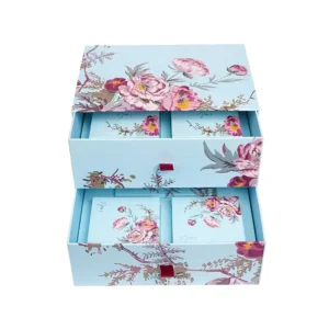 Custom Handmade Logo CMYK Printed Moon Cake Gift Drawer Box