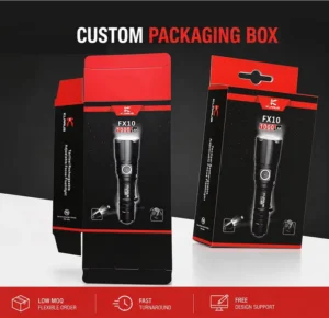 Custom Hanging Cardboard Paper Box for Flashlight Packaging