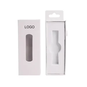 Custom Hanging Hollow Extract King Size 1 Gram Corrugated Paper Box with Clear Window