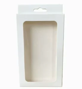 Custom Hanging Paper Box with Display Window for Retail, Gift, Cosmetic and Food Packaging