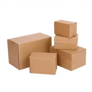 Custom Heavy-Duty Corrugated Cartons with Printed Packaging Tape and Logo