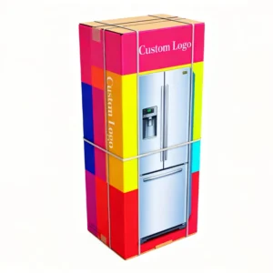 Custom Heavy-Duty Large Corrugated Cardboard Refrigerator Moving Box with High Load Capacity