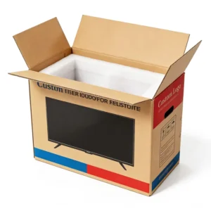 Custom Heavy Duty Recyclable Corrugated TV Shipping Box for LCD TV