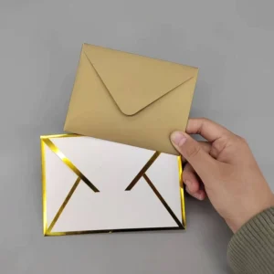 Custom High Quality Recycled Luxury Square Paper Invitation Envelope for Gift & Mailing