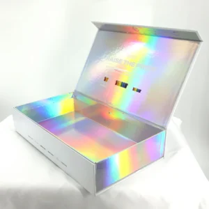Custom Holographic Magnetic Cosmetic Gift Packaging Box