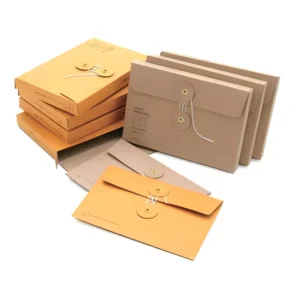 Custom Inner Design Kraft Paper A3 A4 A5 Different Size Packaging Letter Envelope