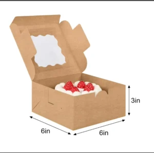 Custom Ivory White Paper Sweet Box with Hollow-Out Design and Window