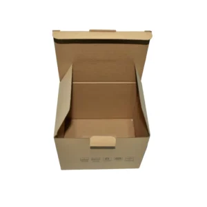 Custom Kraft Corrugated Folders with Embossing UV Coating and Matte Lamination for E-Commerce Packaging