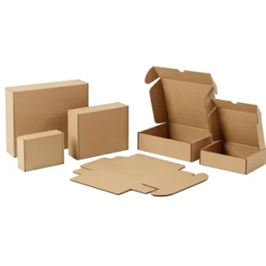 Custom Kraft Corrugated Mailer Box Recyclable Cardboard Shipping Carton for E-Commerce Packaging