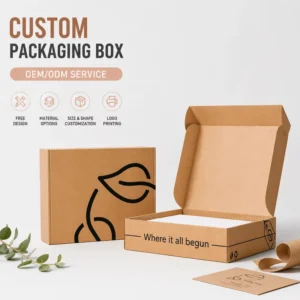Custom Kraft Corrugated Mailer Box for Apparel, Cosmetics, Gifts, Retail, and Subscription Packaging