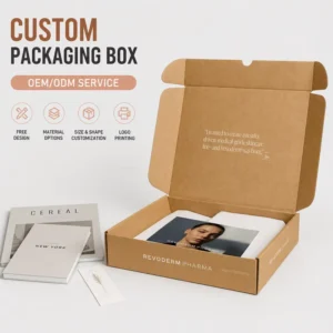 Custom Kraft Corrugated Mailer Box for Fashion Lookbook and Catalog Packaging