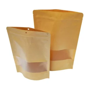 Custom Kraft Paper Bag with Screen Printing Ribbon for Takeaway & Gift Packaging of Milk Tea Bread Burger Fried Chicken Noodle