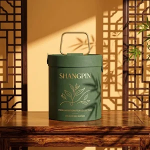 Custom Kraft Paper Canister and Paper Tube Packaging with Food Contact and Fitted Lid for Tea