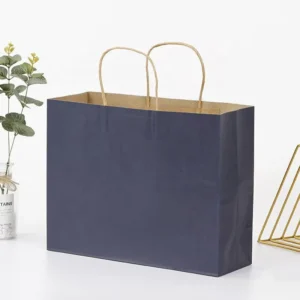 Custom Kraft Paper Gift Bags with Reinforced Bottom
