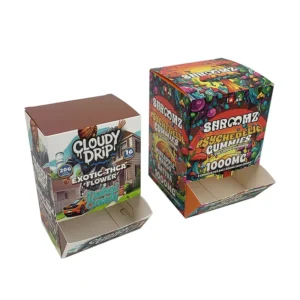 Custom Kraft Paper PDQ Counter Display Box for Candy