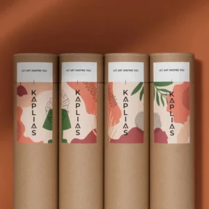 Custom Kraft Paper Recyclable Round Cylinder Canister Box with Lid for Tea Coffee Gifts