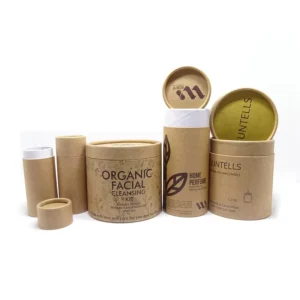 Custom Kraft Paper Tubes for Cosmetic Perfume Essential Oil and Tea Packaging Recyclable Custom Printed MOQ Supported