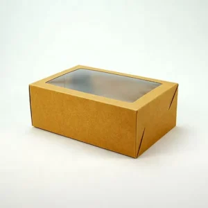 Custom Kraft Paper Window Candy Gift Box for Food Packaging