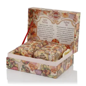 Custom Kraft Paperboard Tea Gift Box with Logo Printing, Embossing, Matte Lamination, and UV Coating