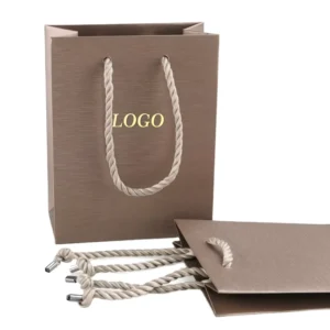 Custom LOGO Paper Bag Takeaway Printed Clothes Shopping Bags White Brown Kraft Paper Shoes Bag With Handle