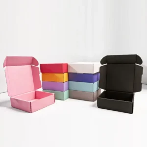 Custom Large Color-Printed Corrugated Shipping Box Durable Paper Mailing Apparel for E-Commerce Use for Socks and Fur
