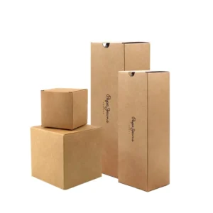 Custom Large Corrugated Cardboard Folding Moving Shipping Boxes with Embossing and Matte Lamination