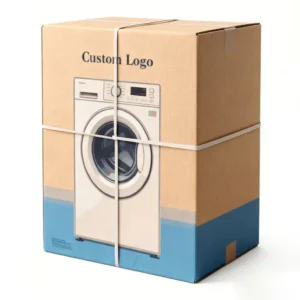 Custom Large Double-Wall Corrugated Cardboard Moving Box for Washing Machines