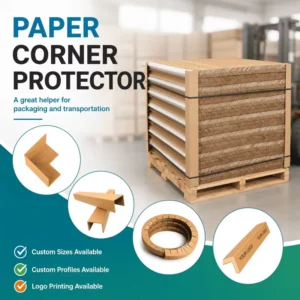 Custom Length Kraft Paper Corner Protector Hard Cardboard Edge for Packaging Carton Safety and Transportation Damage Prevention